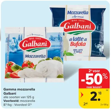 Aanbieding: Gamma mozzarella