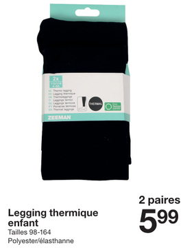 Offre: Legging thermique enfant