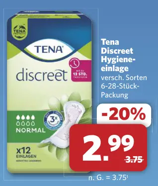 Aanbieding: Discreet Hygiene-einlage