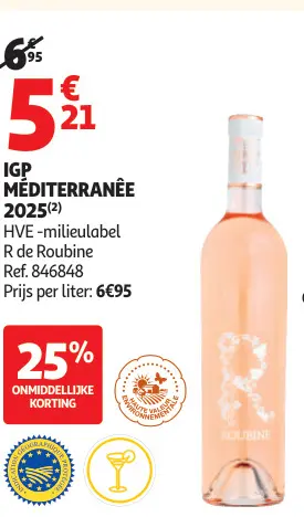 Promotie: IGP Méditerranée 2025 R de Roubine