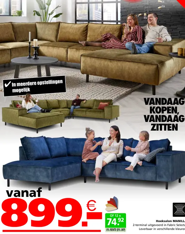 Promotie: Hoeksalon MANILLA