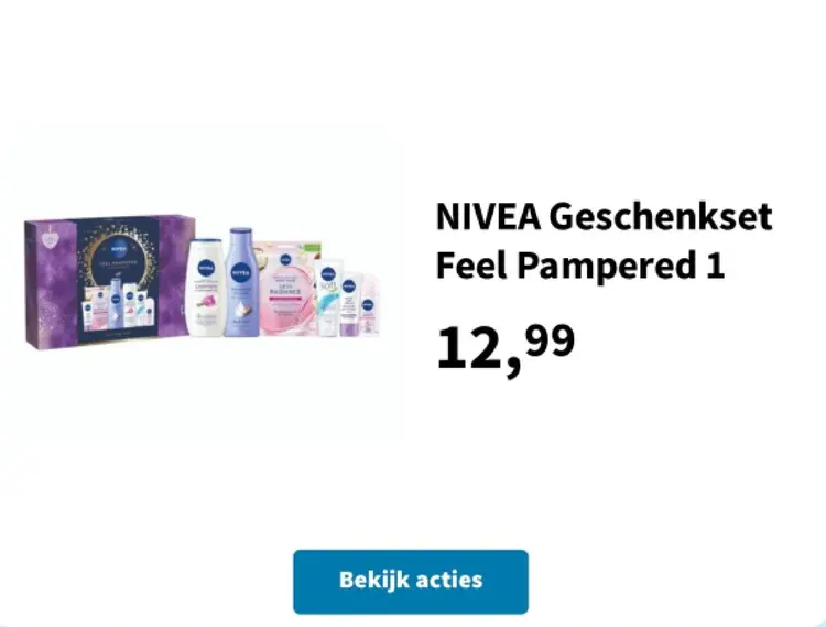 Promotie: NIVEA Geschenkset Feel Pampered