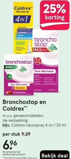 Aanbieding: Bronchostop en Coldrex
