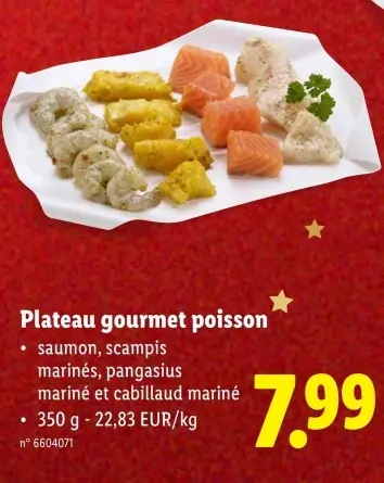 Offre: Plateau gourmet poisson