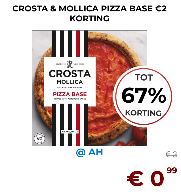 Aanbieding: Crosta & mollica pizza base