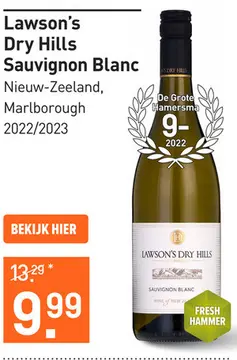 Aanbieding: Lawson's Dry Hills Sauvignon Blanc 75CL Wijn