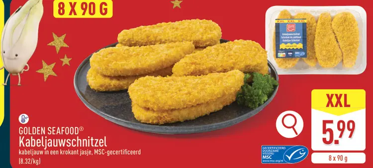 Aanbieding: Kabeljauwschnitzel