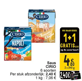 Aanbieding: Saus CIRIO
