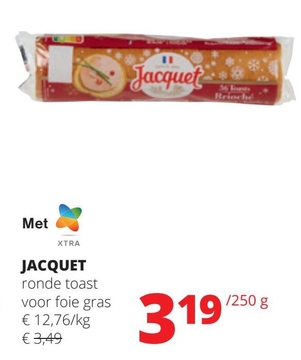 Aanbieding: JACQUET ronde toast voor foie gras