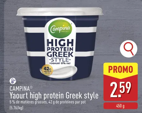 Offre: Yaourt high protein Greek style