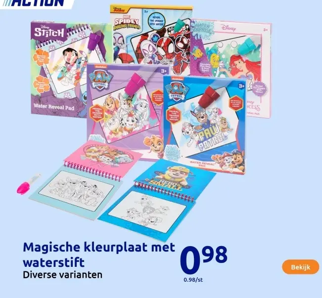 Aanbieding: Magische kleurplaat met waterstift