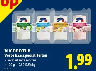 Promotie: Verse kaasspecialiteiten