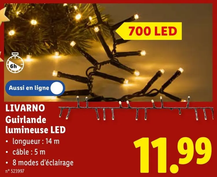 Offre: Guirlande lumineuse LED