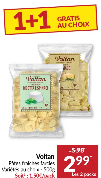 Offre: Voltan Pâtes fraîches farcies