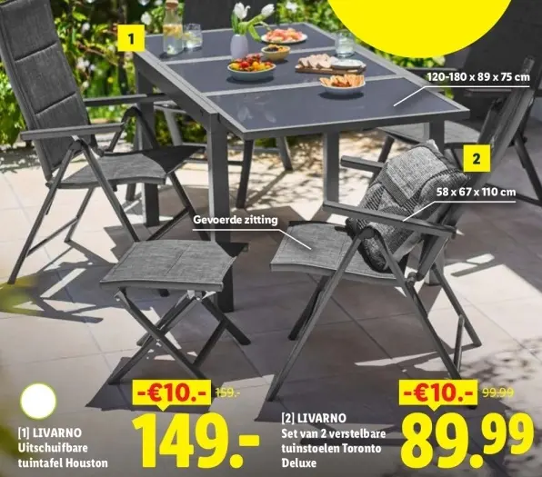 Aanbieding: Uitschuifbare tuintafel Houston