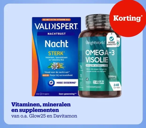 Aanbieding: Vitaminen, mineralen en supplementen