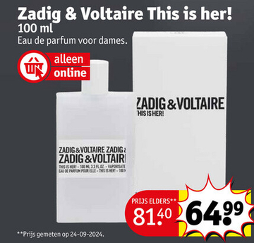 Aanbieding: Zadig & Voltaire This is her!