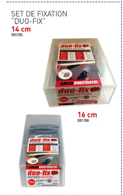 Offre: Set de fixation "duo-fix"