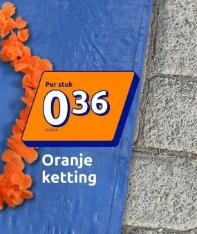 Aanbieding: Oranje ketting