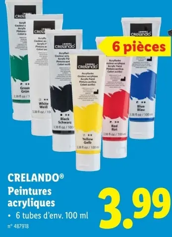 Offre: Peintures acryliques