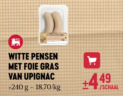 Aanbieding: Witte pensen met foie gras van upignac