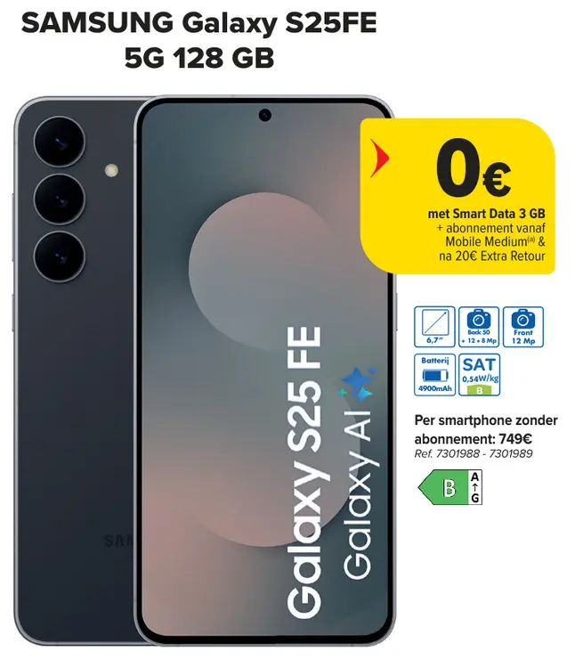 Promotie: Galaxy S25FE 5G 128 GB