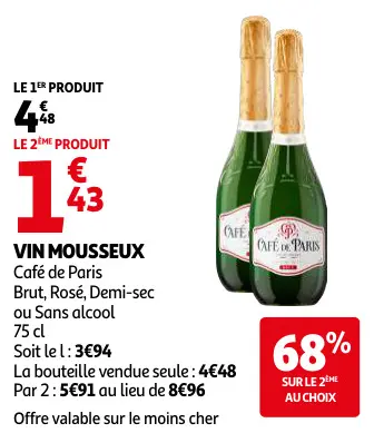 Promotie: Vin mousseux