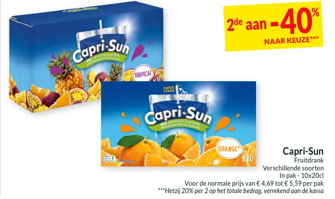 Promotie: Fruitdrank