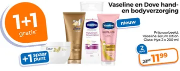 Aanbieding: Vaseline en Dove hand- en bodyverzorging