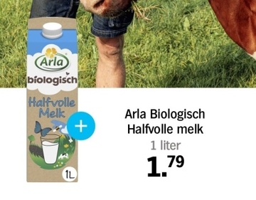 Aanbieding: Arla Biologisch Halfvolle melk