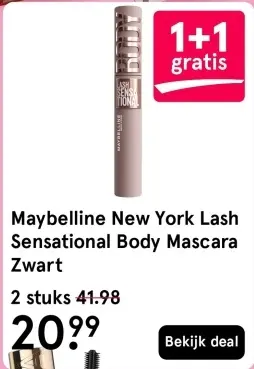 Aanbieding: Lash Sensational Body Mascara Zwart