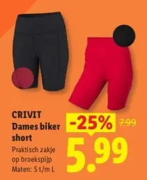 Aanbieding: Dames biker short
