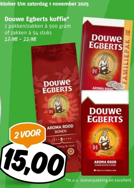 Aanbieding: Douwe Egberts koffie