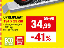 Aanbieding: Practo Tools oprijplaat 194cm gegalvaniseerd staal