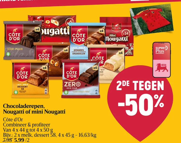 Promotie: Chocoladerepen, Nougatti of mini Nougatti