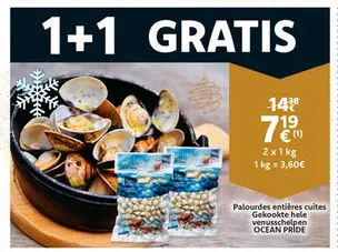 Promotie: Palourdes entières cuites