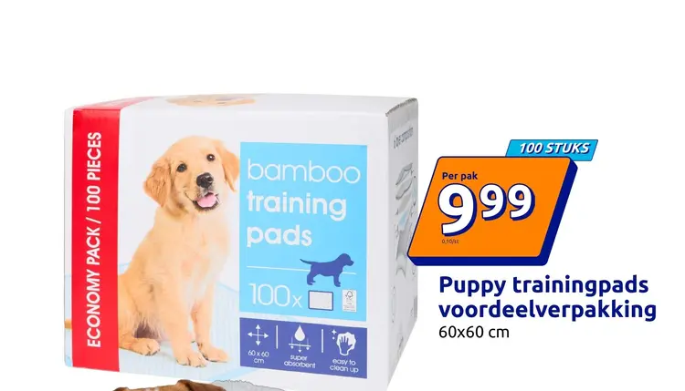 Aanbieding: Puppy trainingpads voordeelverpakking