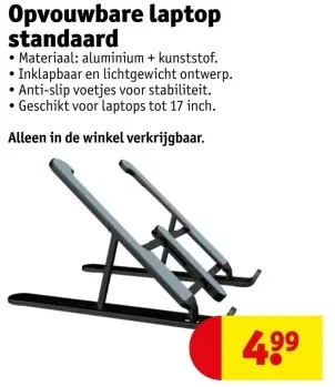 Aanbieding: Opvouwbare laptop standaard