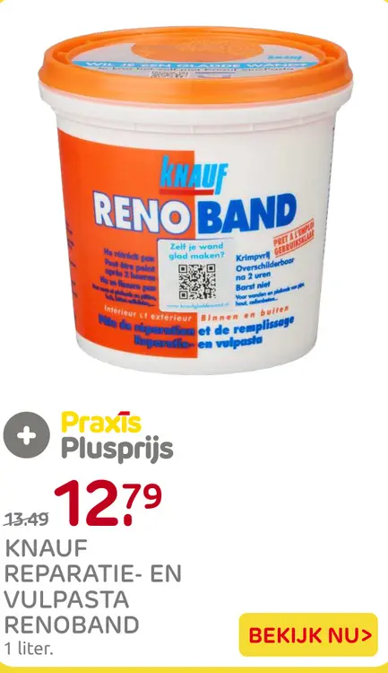 Aanbieding: Reparatie- en vulpasta Renoband