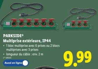 Offre: Multiprise extérieure, IP44
