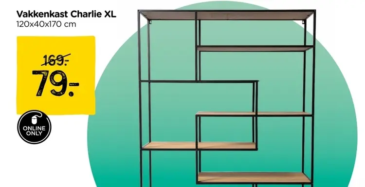 Aanbieding: Vakkenkast Charlie XL