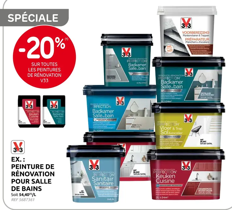 Offre: Peinture de rénovation pour salle de bains