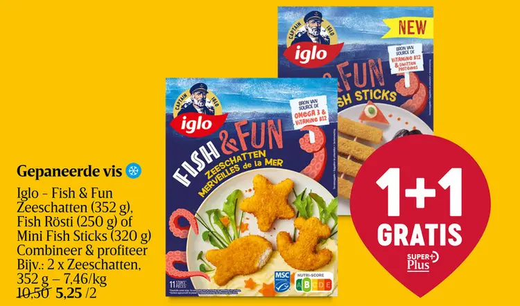 Aanbieding: gepaneerde vis