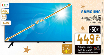 Aanbieding: LED-TV UE50CU7040KXXN