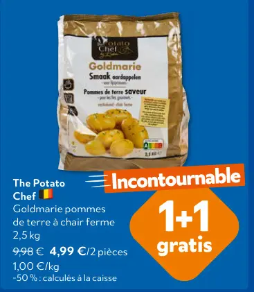 Offre: The Potato Chef Goldmarie pommes de terre à chair ferme