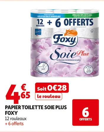Promotie: Papier toilette soie plus