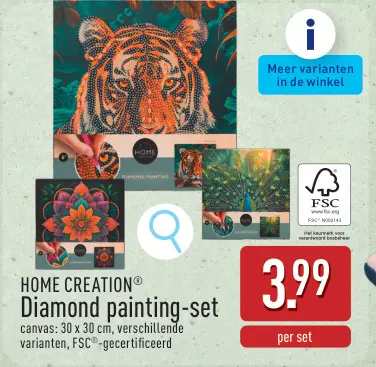 Promotie: Diamond painting-set