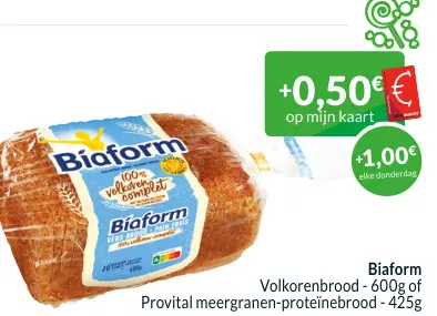 Promotie: Volkorenbrood of Provital meergranen-proteïne