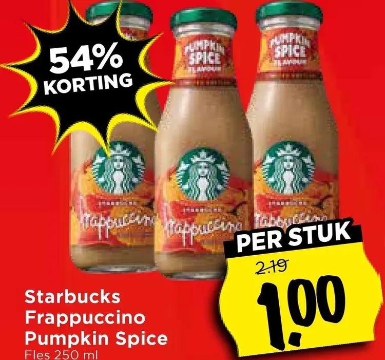 Aanbieding: Frappuccino Pumpkin Spice