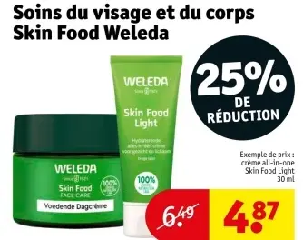 Offre: Soins du visage et du corps Skin Food